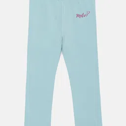 METRO KIDS COMPANY Girls Blue Solid Ankle Length Leggings-picture-11