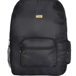 Travel Blue Black Oversized Structured Shoulder Handbag-image-85