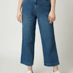 Kraus Jeans Women Wide Leg High-Rise Light Fade Jeans-picture-42