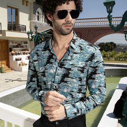 Campus Sutra Men Comfort Opaque Printed Casual Shirt-picture-27