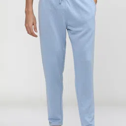 HIGHLANDER Men Blue Solid Chambray Casual Track Pant-picture-41