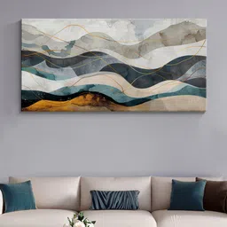 999Store Off White & Blue  Canvas Abstract Wall Paintings-image-38