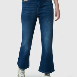 Pepe Jeans Women Flared High-Rise Light Fade Cotton Jeans-image-38