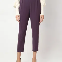 Vero Moda Women Slim Fit High-Rise Trousers-image-52