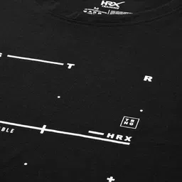 HRX by Hrithik Roshan Men Printed Rapid-Dry Training T-shirt image 2