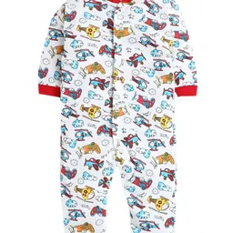 EIO Kids Pack of 3 Cotton Printed Sleepsuits image 4
