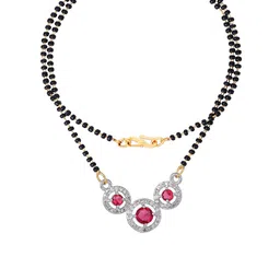 Estele Gold-Plated Crystals Mangalsutra image 2