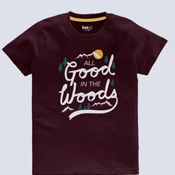 BAESD Boys Pack Of 3 Typography Printed T-shirts image 5