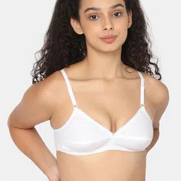 NAIDU HALL Pack of 3 Cotton Everyday Bra Non Padded Medium Coverage All Day Comfort image 4
