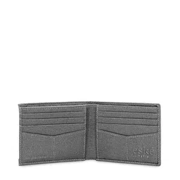 Eske Men Grey Solid Two Fold Leather Wallet image 3
