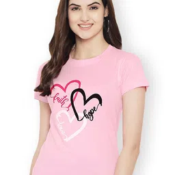 Fabflee Women Multicoloured 3 Printed T-shirt image 4