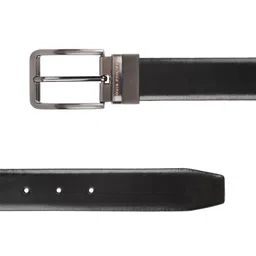 Louis Philippe Men Black & Brown Reversible Leather Belt image 3