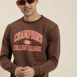 HERE&NOW Typography Printed Round Neck Sweatshirt image 3