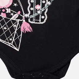 TINY HUG Kids Black Printed Rompers image 4