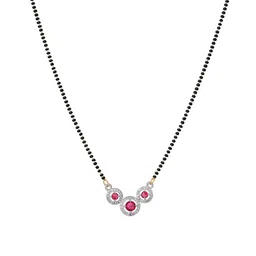 Estele Gold-Plated Crystals Mangalsutra image 3