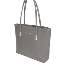 Lino Perros Grey Solid Shoulder Bag image 2
