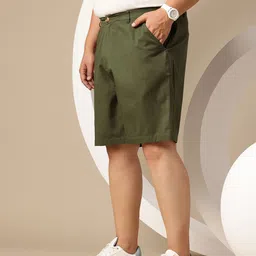 Sztori Men Plus Size Mid Rise Regular Fit Adjustable Waistband Shorts image 5