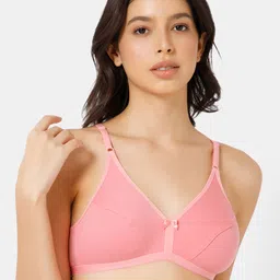 intimacy LINGERIE Pack of 3 Medium Coverage Cotton Plunge Bra with All Day Comfort image 4