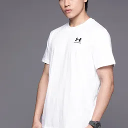 UNDER ARMOUR Brand Logo Embroidered Detail Loose Fit Heavyweight T-shirt image 3