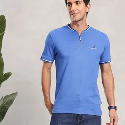 Nautica Henley Neck Pure Cotton T-shirt image 5