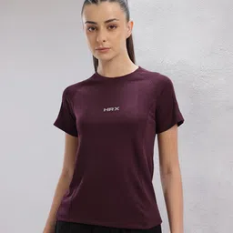 HRX by Hrithik Roshan Women Brand Logo Printed T-shirt image 4