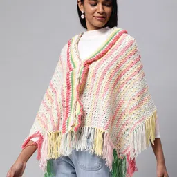 Magic Needles Women Longline Button Crochet Shrug image 5