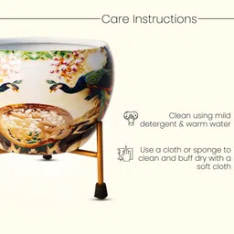 Nymph Reva Home Green & Brown 2 Pieces Planter With Stand image 4