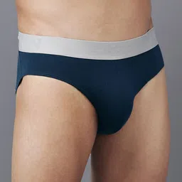 WROGN Men Pack Of 2 Mid-Rise Pure Cotton Anti-Microbial Briefs WQBF1003S image 2