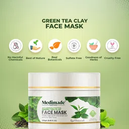 Medimade Anti Aging Fuji Matcha Green Tea Clay Face Mask 250g image 2