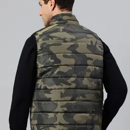Pierre Carlo Men Camouflage Gilet Jacket image 4