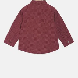 MINI KLUB Boys Maroon & Blue Co-Ord Set image 3