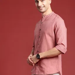 Anouk Men Standard Mandarin Collar Casual Shirt image 4