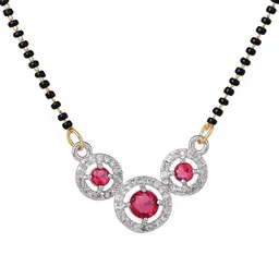 Estele Gold-Plated Crystals Mangalsutra image 4