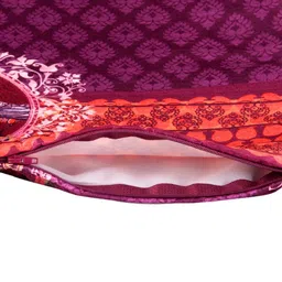 SWAYAM Purple Set of 2 Ethnic Motifs Square Cushion Covers image 2