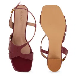 Mast & Harbour Women Block Heels Casual Sandals image 3