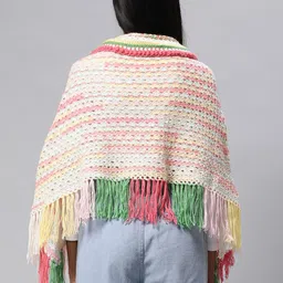 Magic Needles Women Longline Button Crochet Shrug image 3