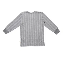 mack jonney VIMAL JONNEY Kids Pack Of 2 Self-Striped Thermal T-Shirts image 3