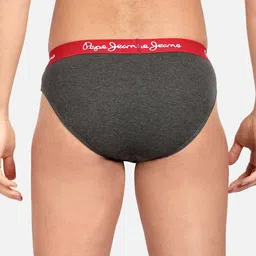 Pepe Jeans Men Pack Of 4 Low-Rise Cotton Basic Briefs image 5