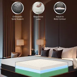 Durfi White Natural Latex Ortho Single-Size Mattress image 3