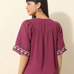 U.S. Polo Assn. Women Women Solid Kimono Sleeve Top image 2