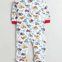 EIO Kids Pack of 3 Cotton Printed Sleepsuits image 5