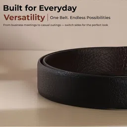 Killer Men Textured PU Reversible Formal Belt image 4