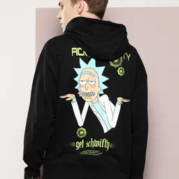 Kook N Keech Rick and Morty Men Printed Hooded Sweatshirt image 3