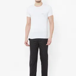 URBAN SCOTTISH Men Black Printed Lounge Pants image 2