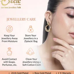 Estele Gold-Plated Crystals Mangalsutra image 5