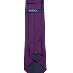 Tossido Purple Solid Broad Tie image 5