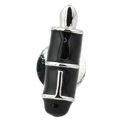 House of Pataudi Men Rhodium-Plated Cufflinks & Lapel Pin image 5