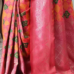 Mitera Ethnic Motifs Woven Design Dharmavaram Saree image 2