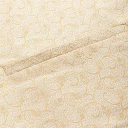 Anouk Men Beige Nehru Jacket with Pocket Square image 4