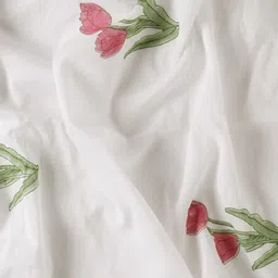 Taavi Floral Pure Cotton Hand Block Print Saree image 5